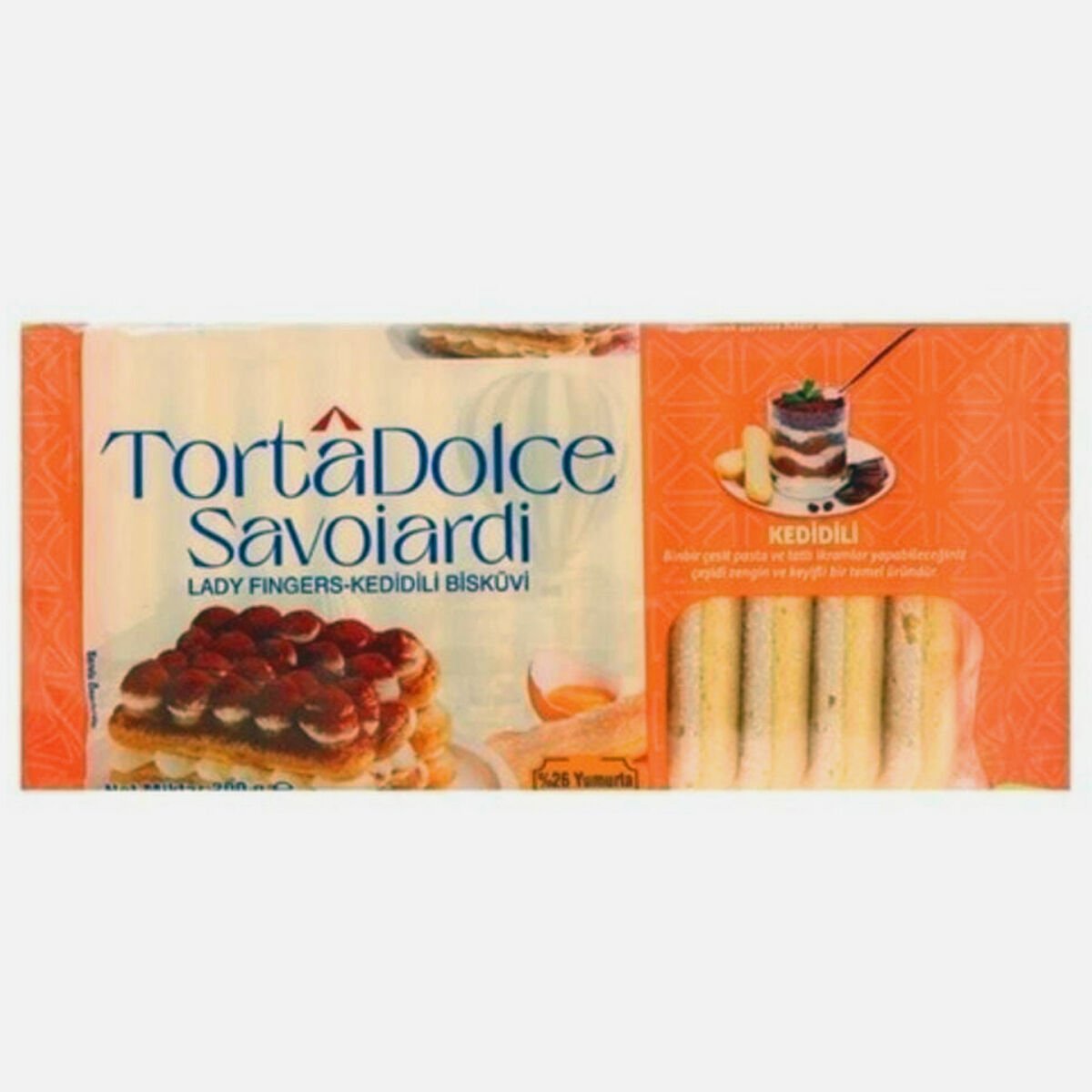 Torta Dolce Savoiardi Kedi Dili 200 gr