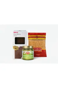 Dubai Çikolatası Seti 2 (Saffet Abdullah Çıtır Kad.200 gr + Antep Fıstık Ezme 200 gr + Silikon Kılıf)
