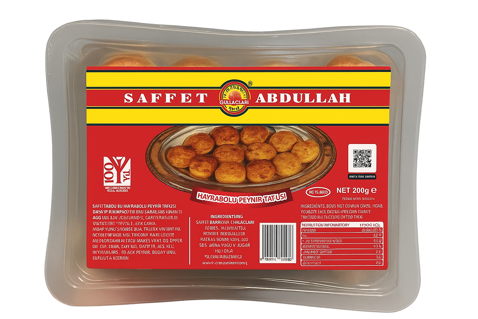 Saffet Abdullah Hayrabolu Peynir Tatlısı 200 Gr