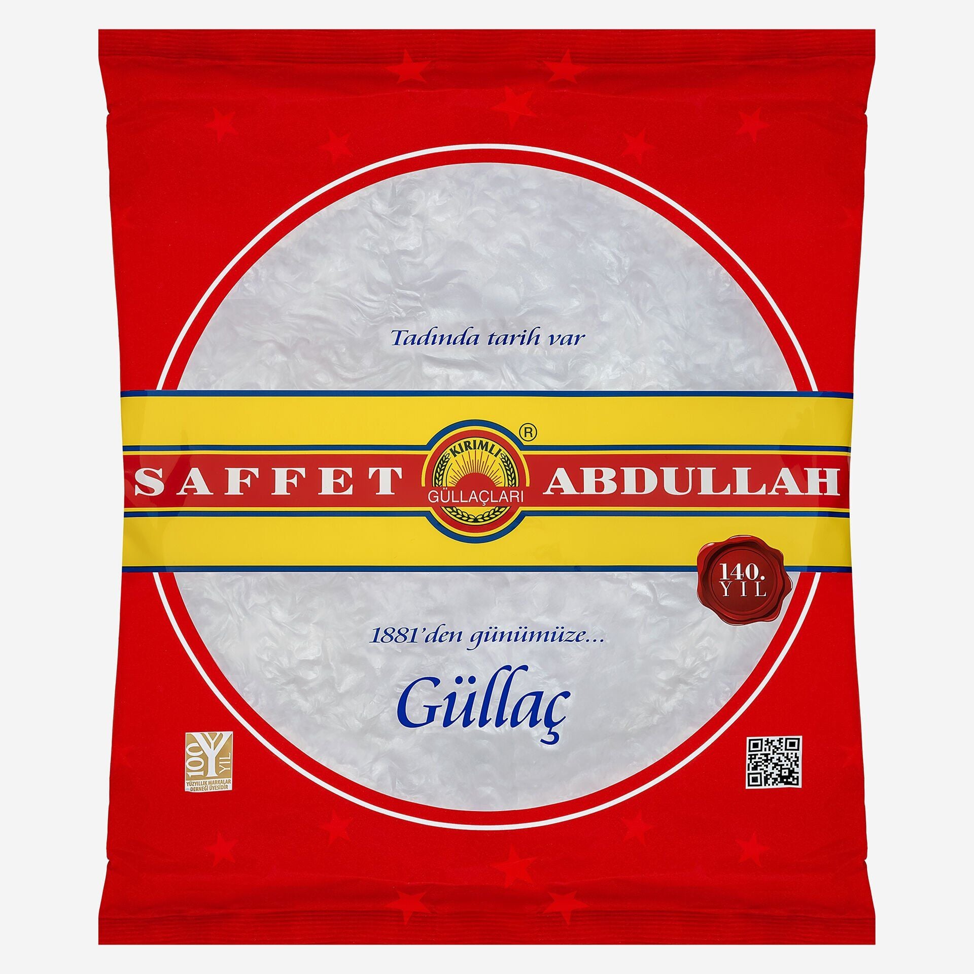 Saffet Abdullah Güllaç Poşet Ambalaj 250 Gr x 12 Paket (1 Koli)