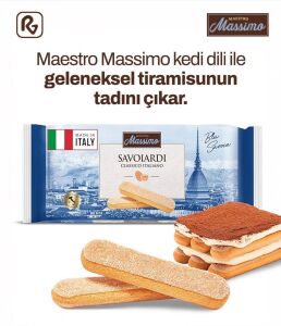 Massimo Savoiardi Kedi Dili Bisküvi 200 gr
