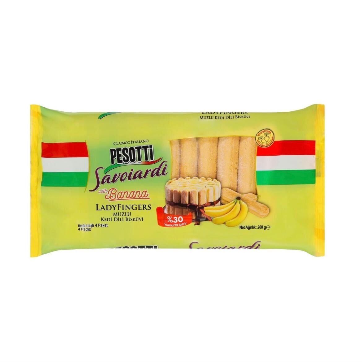 Pesotti Savoiardi Muzlu Kedi Dili Bisküvi 200 gr